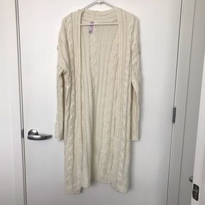 Cream Duster Sweater